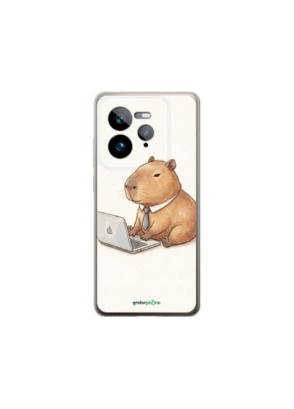 Чехол на Realme GT 7 Pro Funny Capybara CEO Working "6777u-3893-2448" Endorphone (379908667)