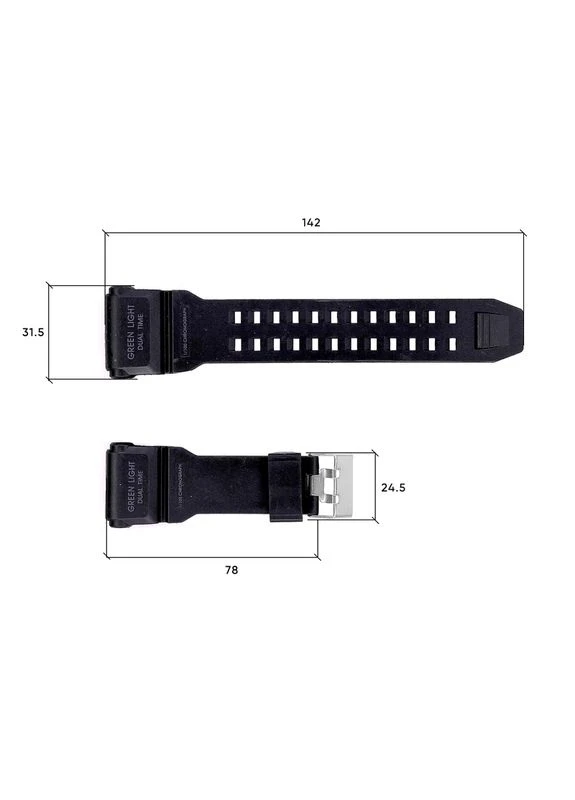 Ремінець для годинника 1818BK Black Skmei (376798245)