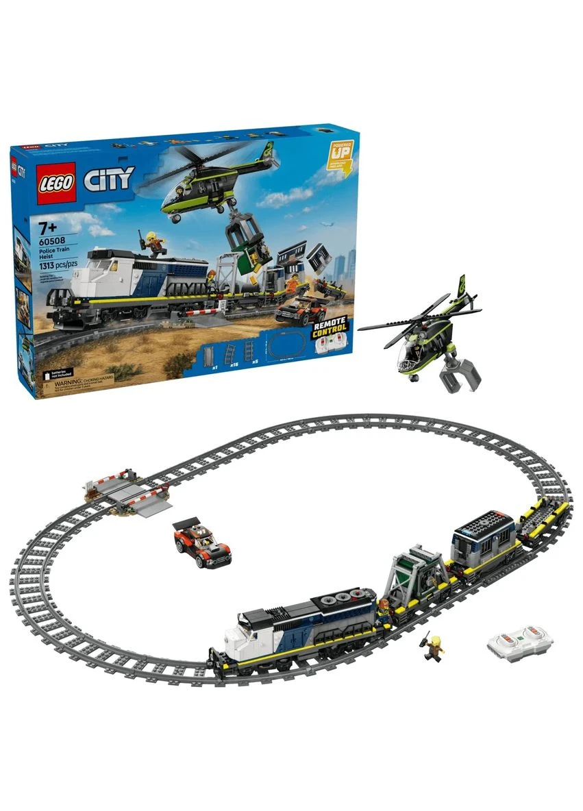 Конструктор City електричний потяг 5 мініфігурок 3 вагони з пластика Lego (393516427)