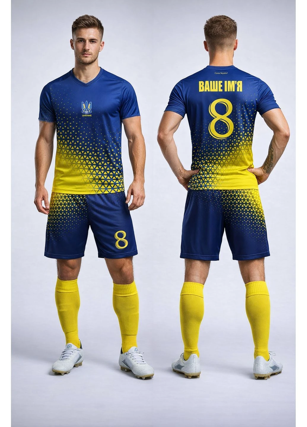 Футбольна форма з вашим іменем і номером ріст 158 до 188 см No Brand (386409148)