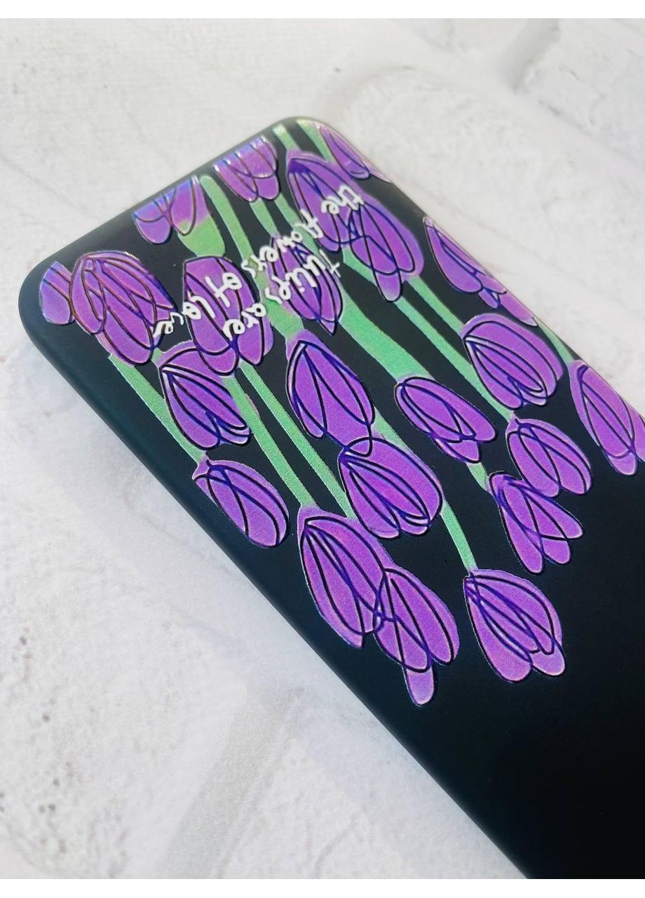 Матовый чехол на Xiaomi Redmi 13C / Poco C65 Тюльпаны (принт 265) Creative (355405702)