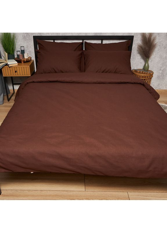 Комплект постельного белья Бязь Gold Люкс King Size 220x240 наволочки 2х70х70 (MS-820008927) Moon&Star Chocolate Dream (356114304)