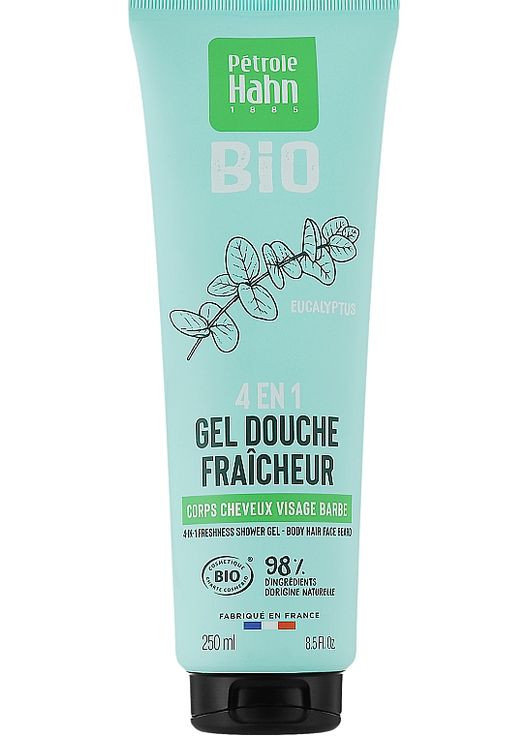 Зволожувальний гель для душу з екстрактом евкаліпта Petrole Hahn Bio 4In1 Moisturizing Shower Gel 250ml (1111984-96220) Eugene Perma (368639534)