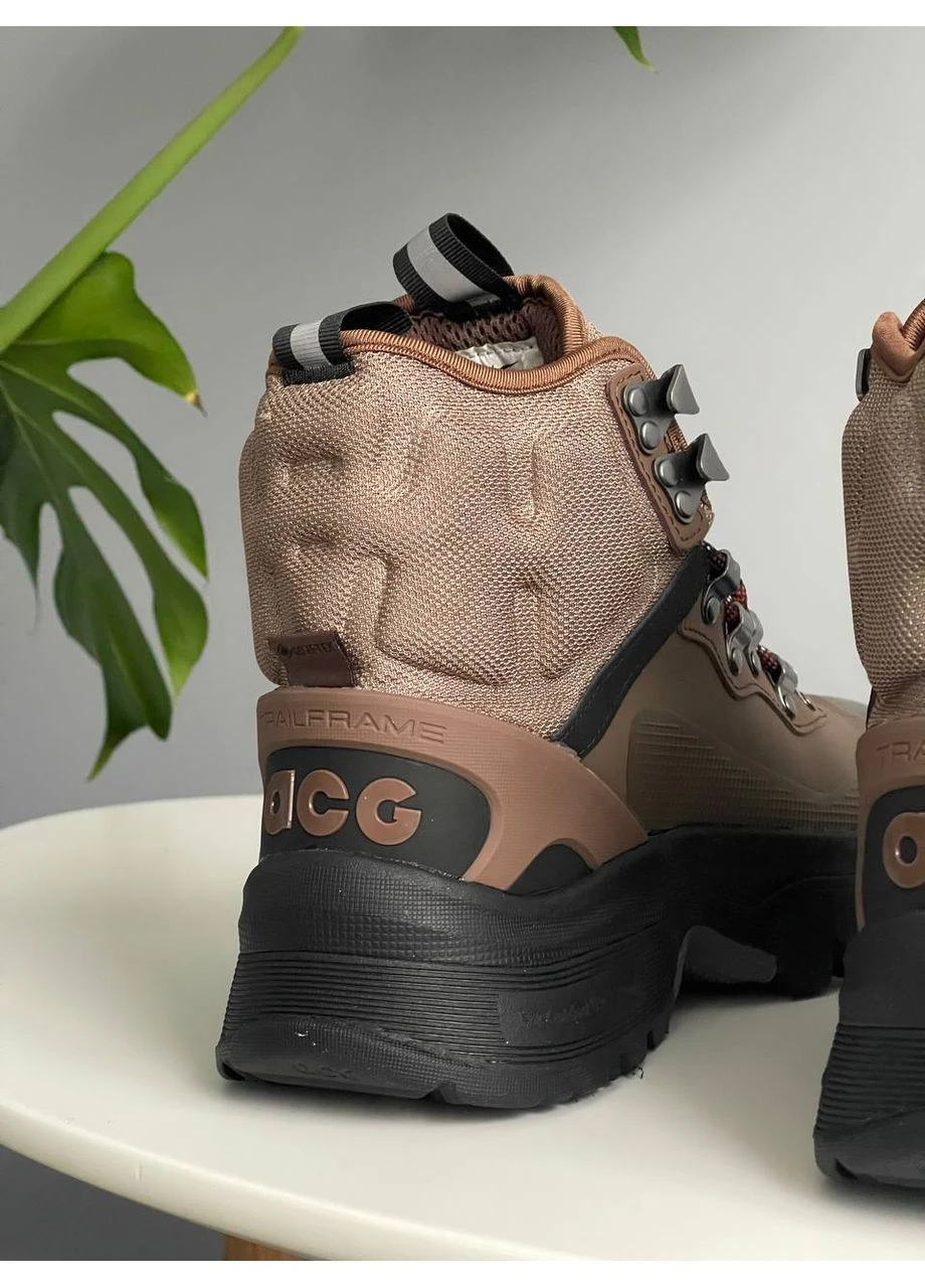 Коричневі кросівки чоловічі і жіночі nike acg air zoom gaiadome gtx brown | найк ацг аір зум гайадом коричневі демісезон No Brand