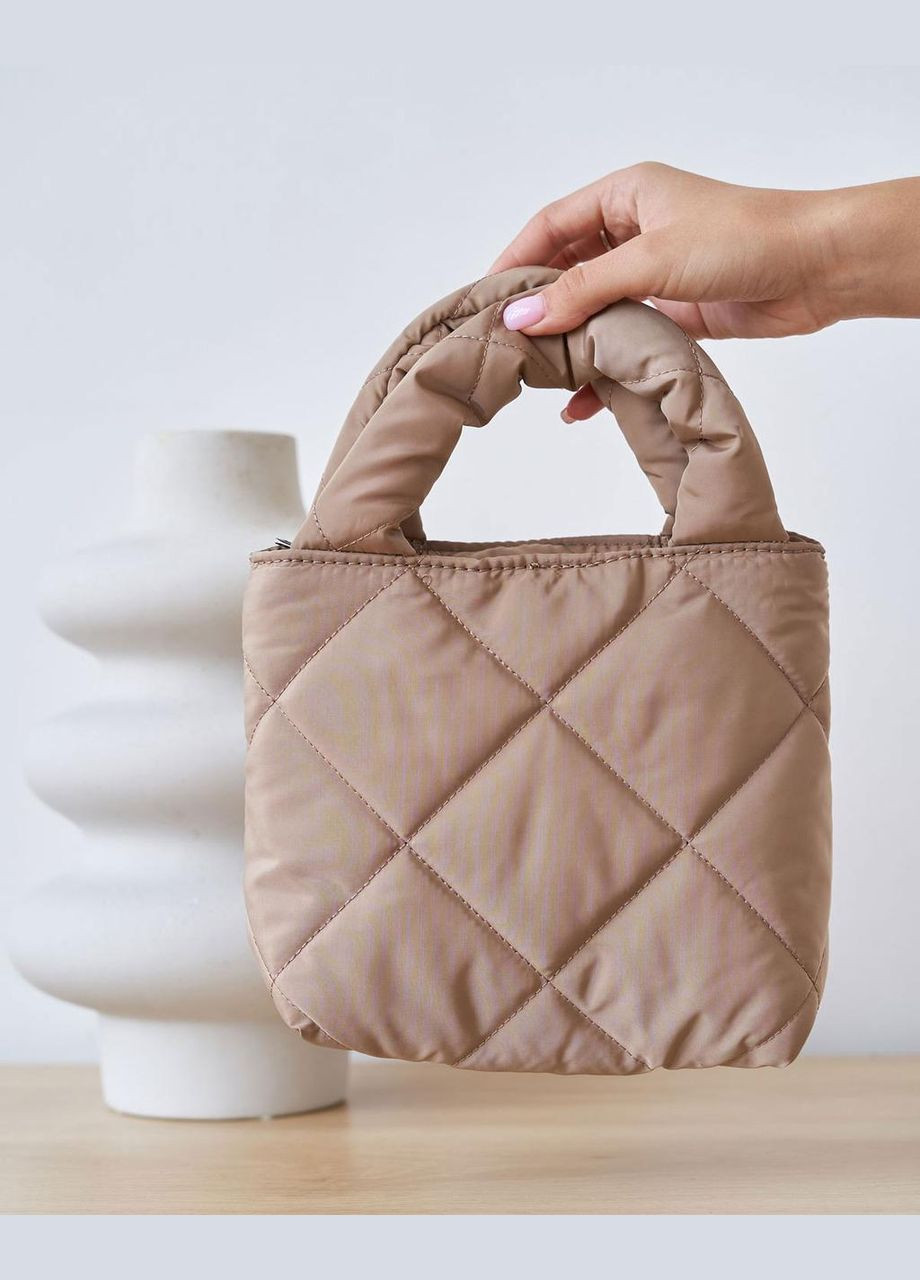 Жіноча сумка з двома ручками та плечовим ременем бежева «Кіра» WeLassie (301425635)