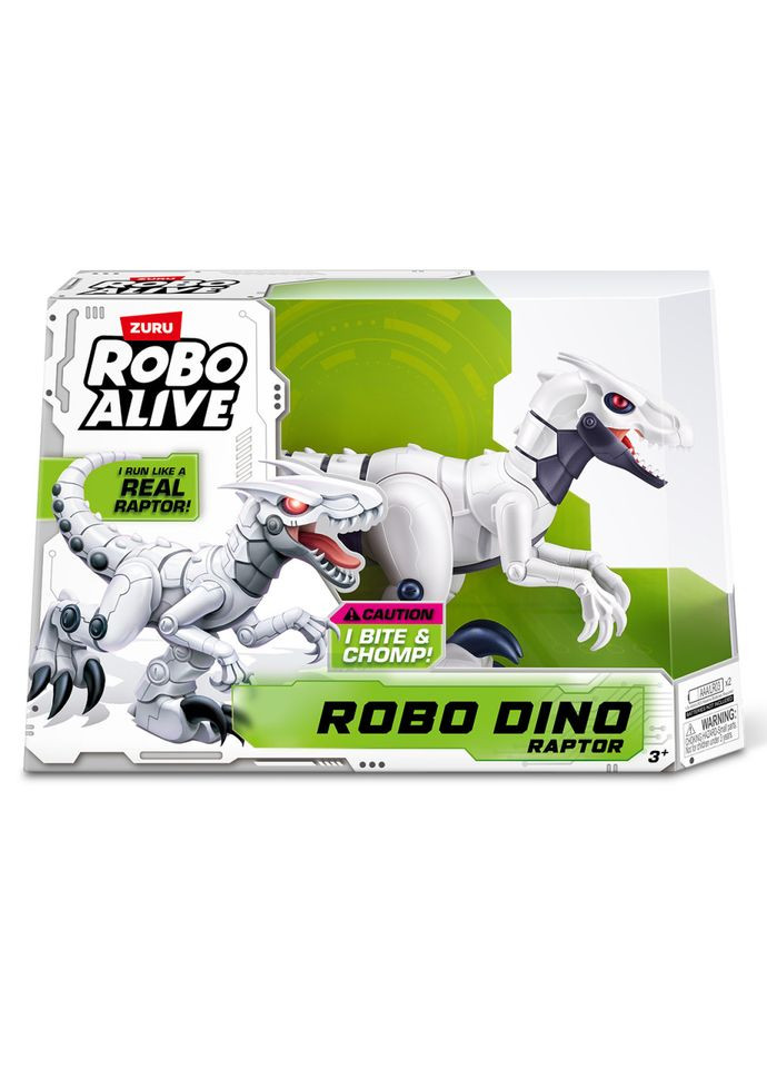 Інтерактивна іграшка Раптор Pets Robo Alive для дітей від 3 років з рухами та світловими ефектами динозавр Pets & Robo Alive (368758426)