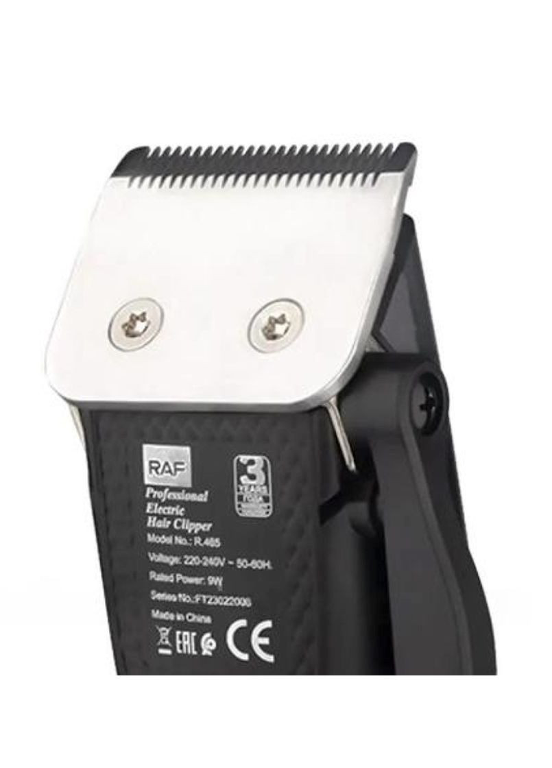 Профессиональная проволочная машинка для стрижки волос R465 с насадками 9Вт Черная RAF (297332223)