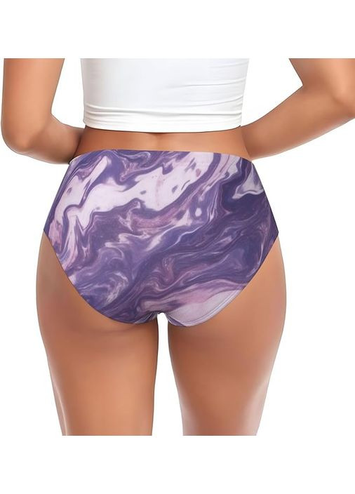 Жіночі трусики Cute Dark Purple Texture Marble: М'які, дихаючі, зручні з низькою посадкою THLKLDKSZX (338861637)