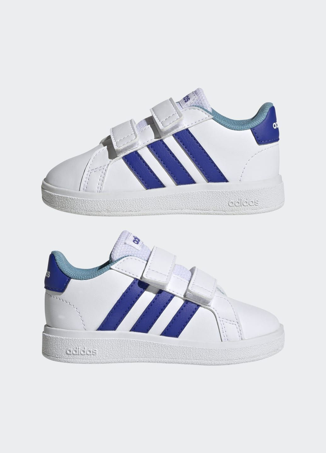 Белые всесезонные кроссовки grand court lifestyle adidas