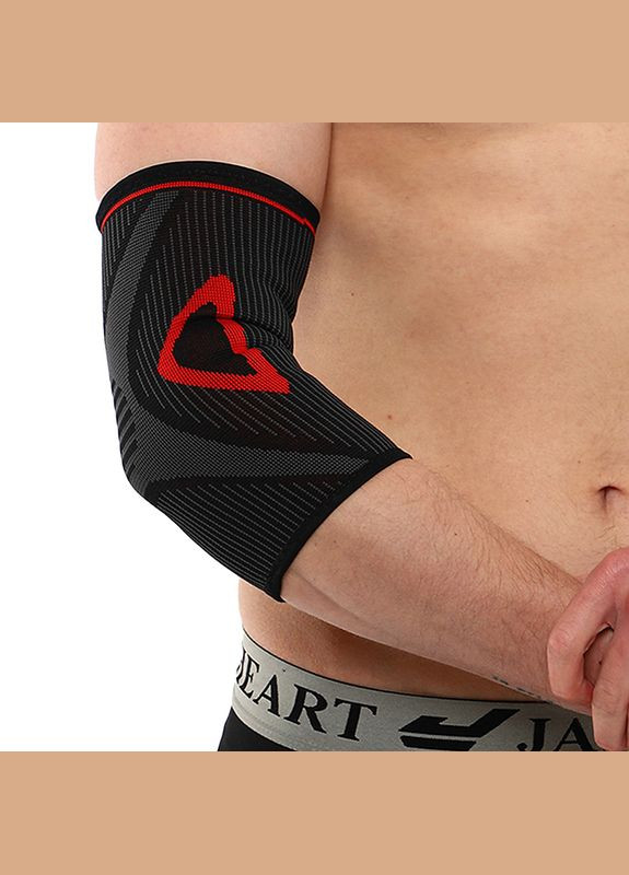 Налокотник эластичный ST-7207 Черно-серый, (35488063) SIBOTE (322733639)