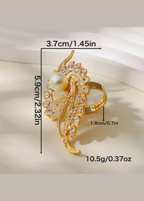 Кільце жіноче акцентне велике Вензель No Brand (330641484)