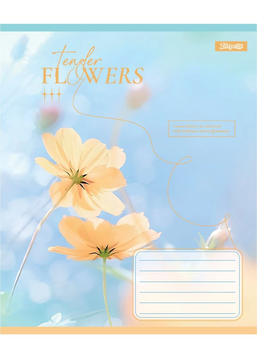 Набір зошитів шкільних 1Bересня А5/12 клітинка Tender Flowers 25 шт (768071) 1 Вересня (352167289)