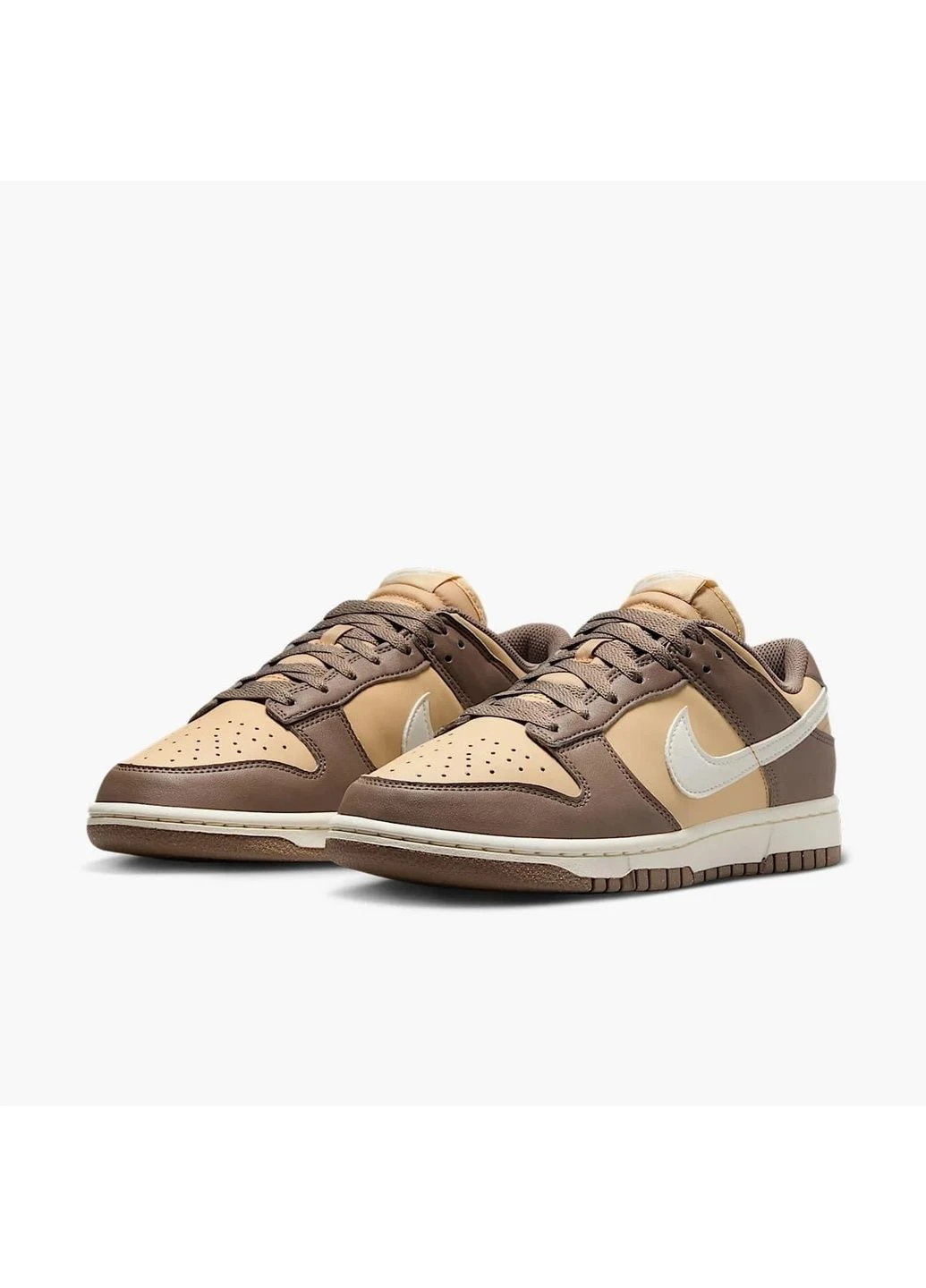 Кросівки жіночі Dunk Low Next Nature Beige/Brown Nike коричневі (364839187)