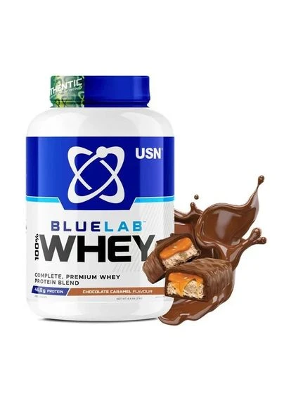 Сироватковий протеїн Blue Lab 100% Whey Premium Protein, карамель-шоколад, 2 кг USN (391669485)