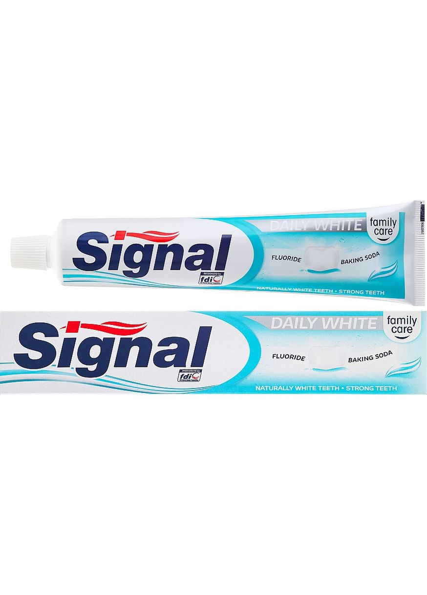 Зубна паста "Щоденне відбілювання" Family Daily White Toothpaste 75ml (727308-92613) Signal (368600773)