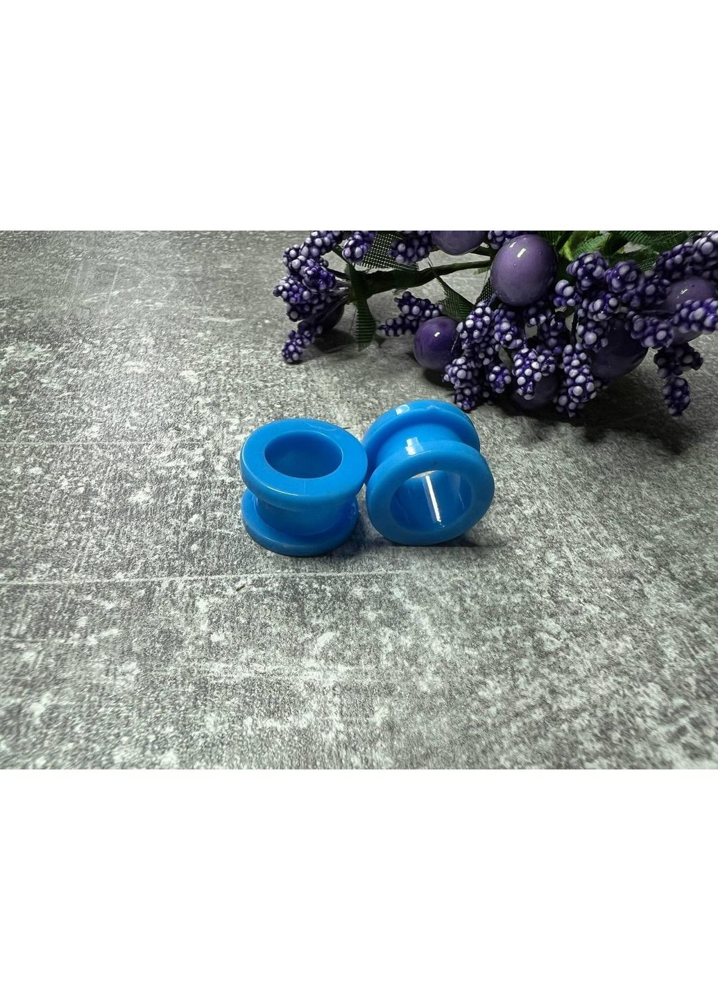 Тунелі на 10 мм у різних кольорах з акрилу з акрилу Блакитний No Brand (372131029)