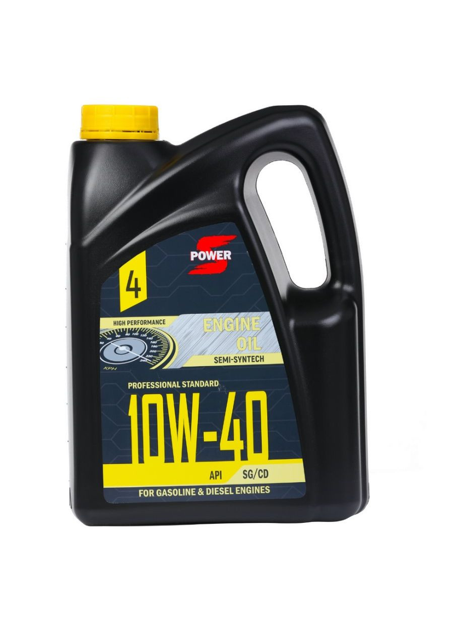Моторное масло Standard (4 л, 10W-40) полусинтетическое всесезонное (41097) S-power (295032552)
