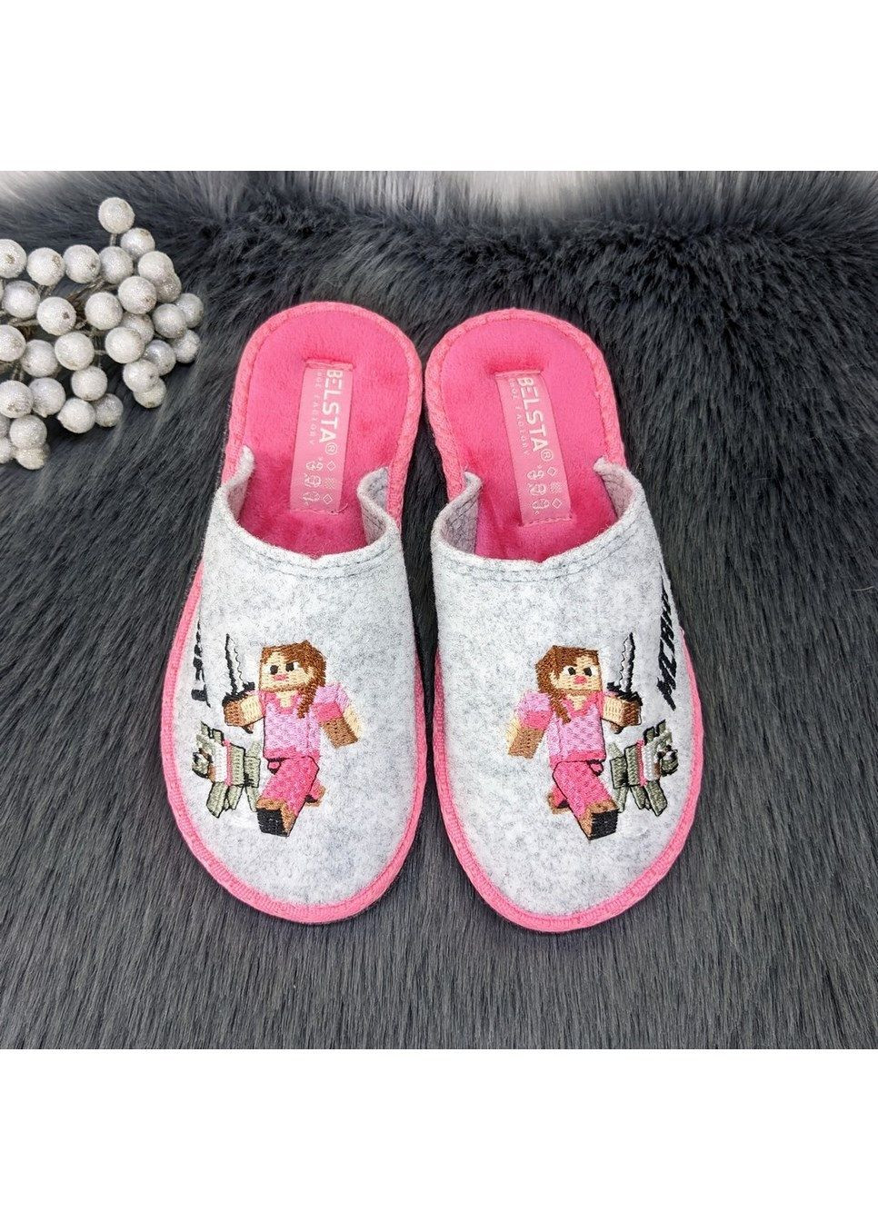 Тапочки фетрові паркетні для дівчинки Белста (301196564)
