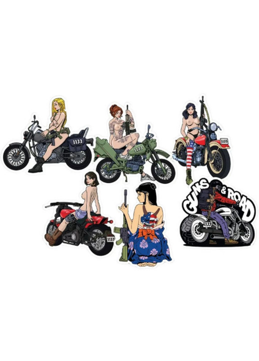 Стикерпак "1133 GIRLS&ROAD" (8450) Dobroznak (372137553)