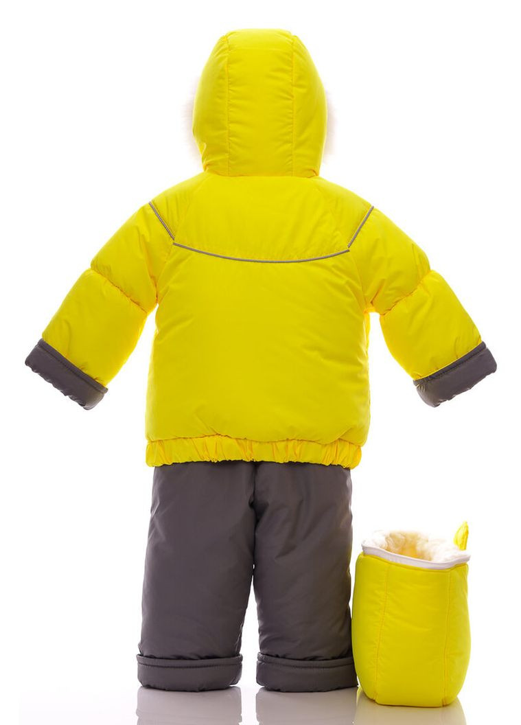 Комбінезон конверт на хутрі трійка яскраво-жовтий 98 см (51180) BABYKROHA (315423711)