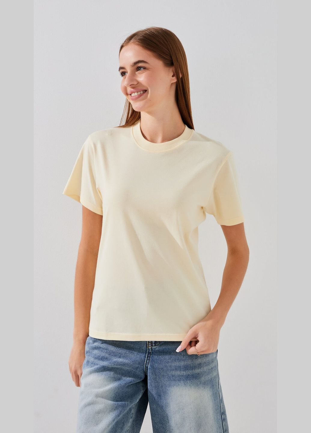 Футболка однотонна жіноча 807-1 shop (2000991048096) LeVi - (352575481)