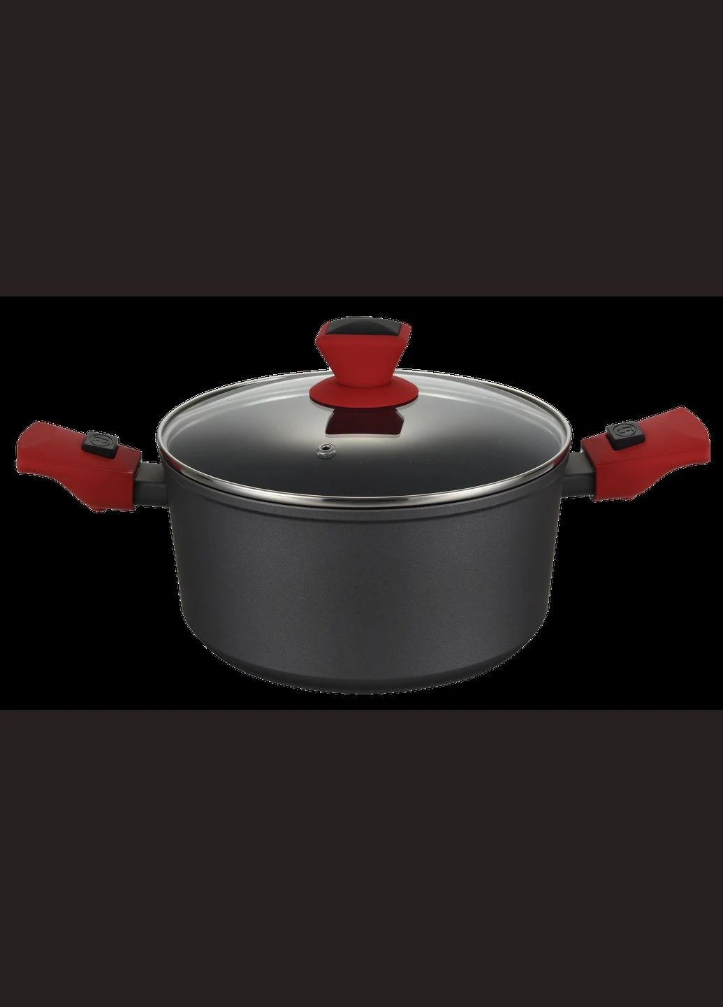 Каструля АГАТ зі знімними ручками PR-2215 (greblon C2) 4.4 л Pepper (316362140)