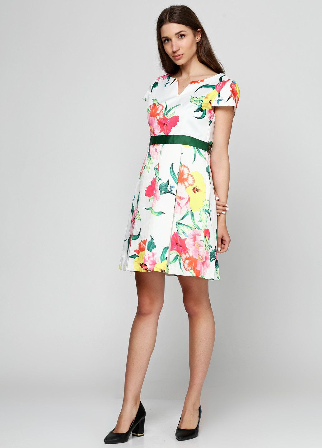 Белое повседневный платье белый Axel