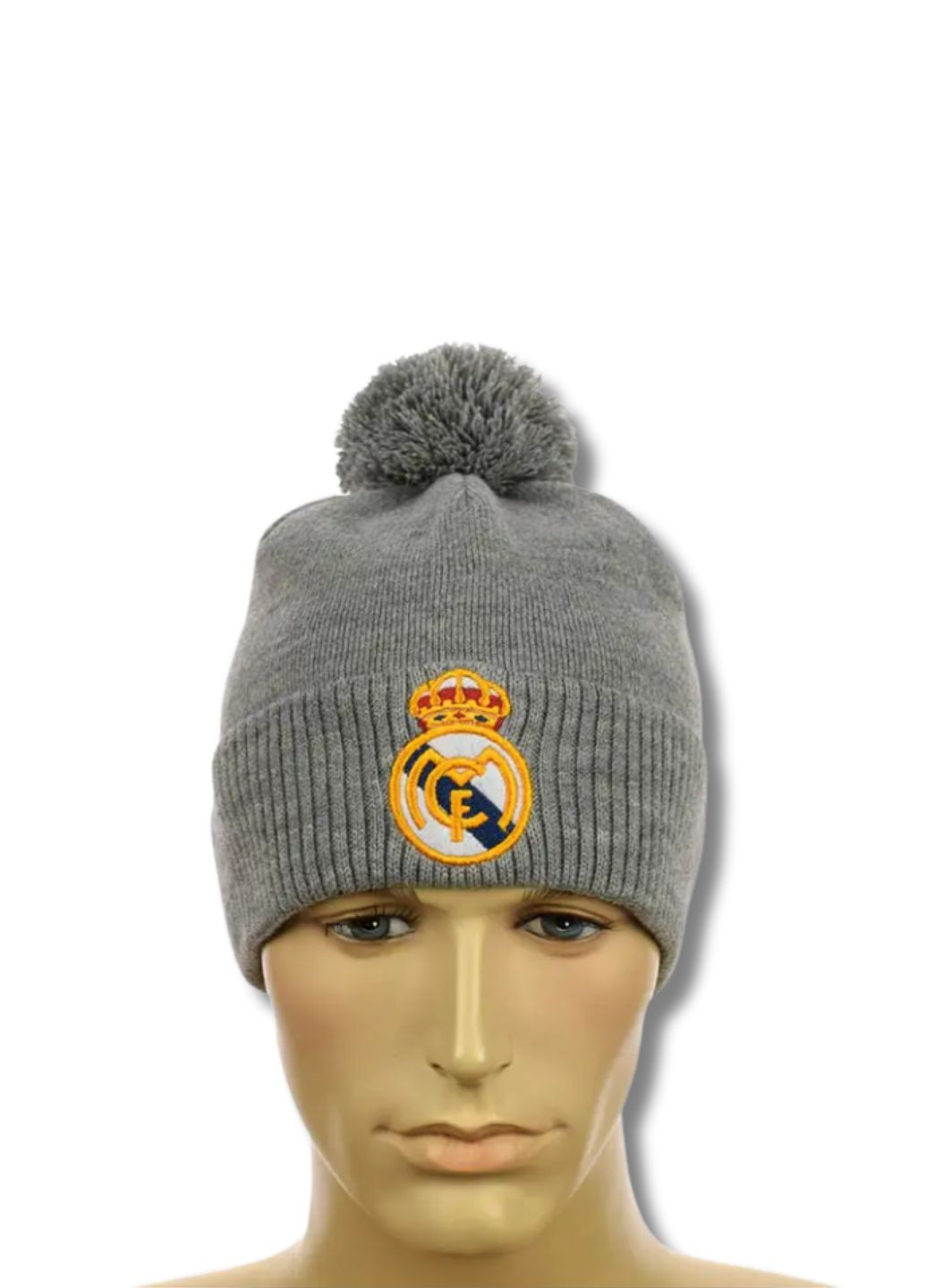 Зимова шапка з помпоном Реал Мадрід / Real Madrid No Brand Шапка с помпоном (360392445)
