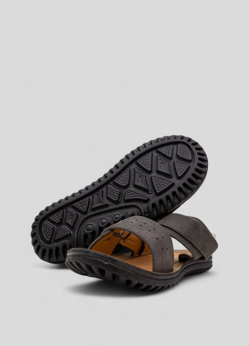 Темно-серые повседневные сандалии для мальчика подростковые Ager