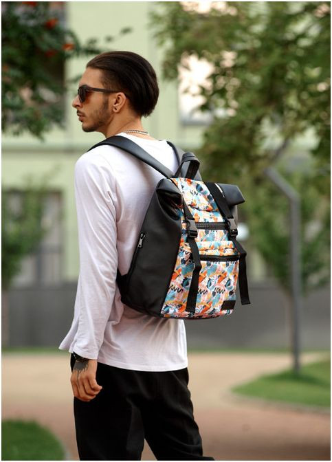 Рюкзак RollTop 0SHn принт "LIGHT" (R-24238711m-VS) Sambag (302450166)