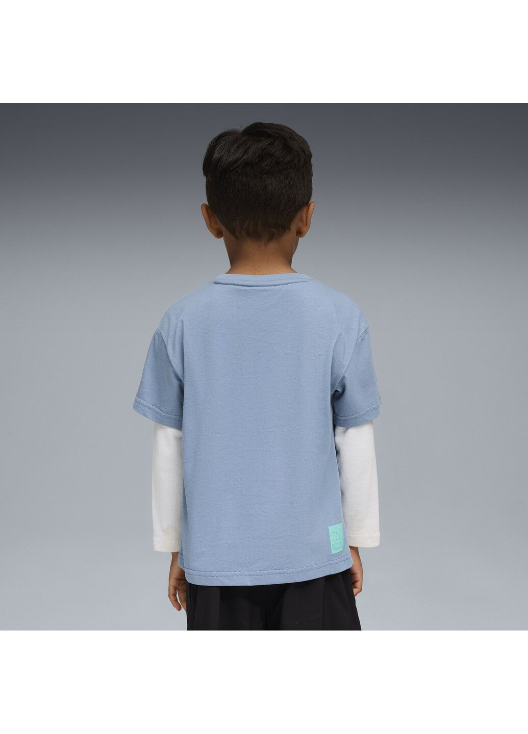 Синя демісезонна дитяча футболка x hot wheels™ monster trucks tee kids Puma