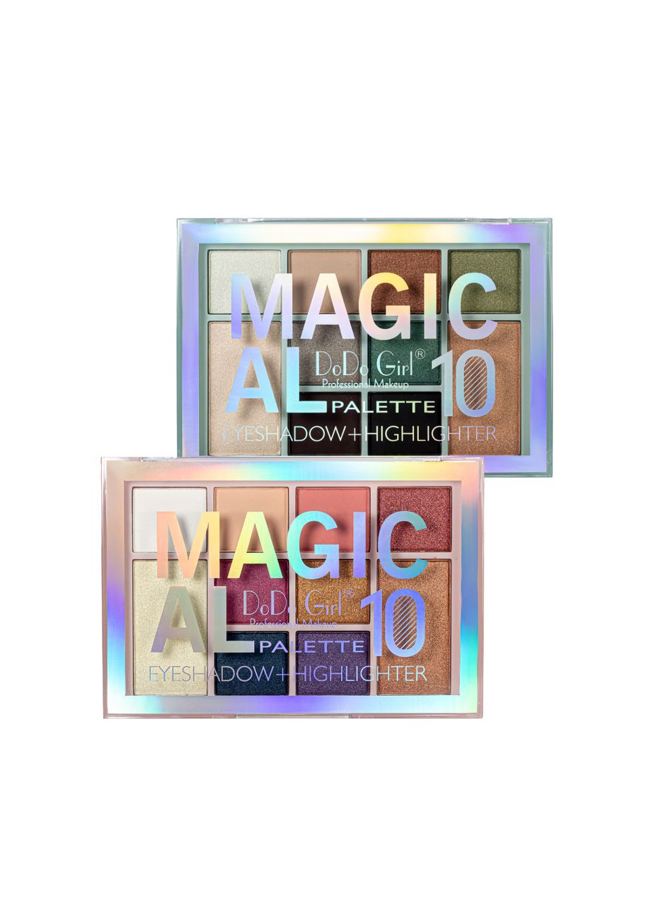 Набор палитр теней для век с хайлайтерами Magical Palette D3228 (2 шт.) DoDo Girl (300676741)