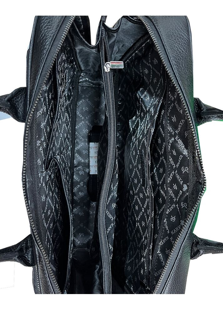 Сумка для документов кожаная черная (Д/Ш/В) 36/8/28 (см) Karya (336377843)