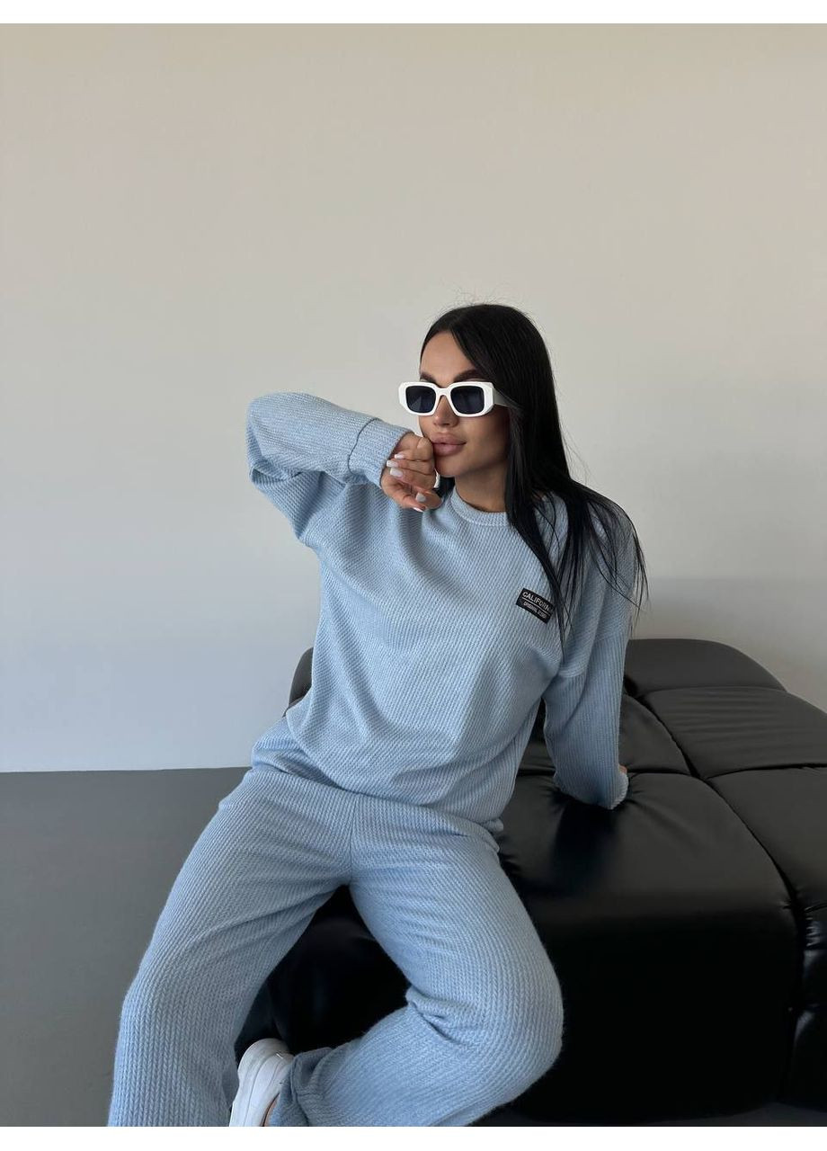 Повсякденний жiночий костюм 2-ка блакитного кольору 35530 Fashion (365776892)