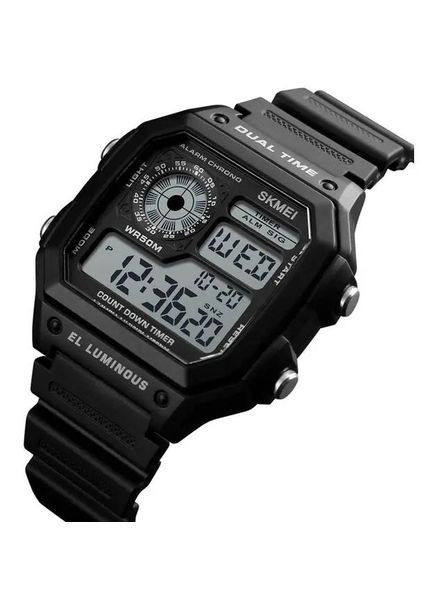 Електронні наручні годинники чоловічі тактичні, Рибальські годинники Спортивні міцні DV-76 Skmei (337342333)