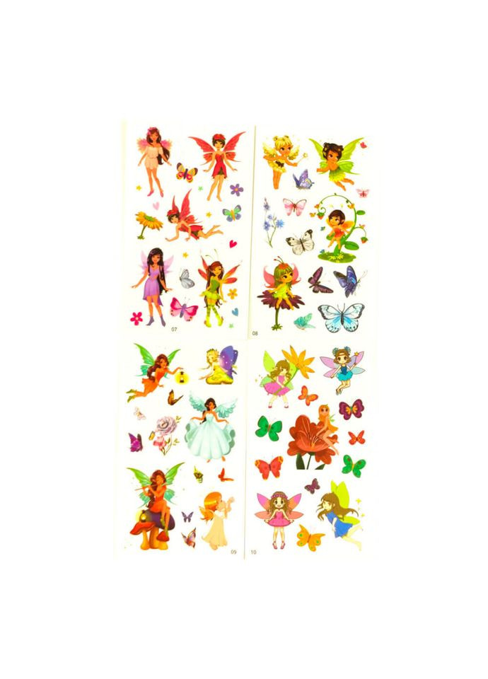 Набір дитячих тимчасових тату "Феї" tattoo kids mini set faires Fresh Tattoo (367859634)