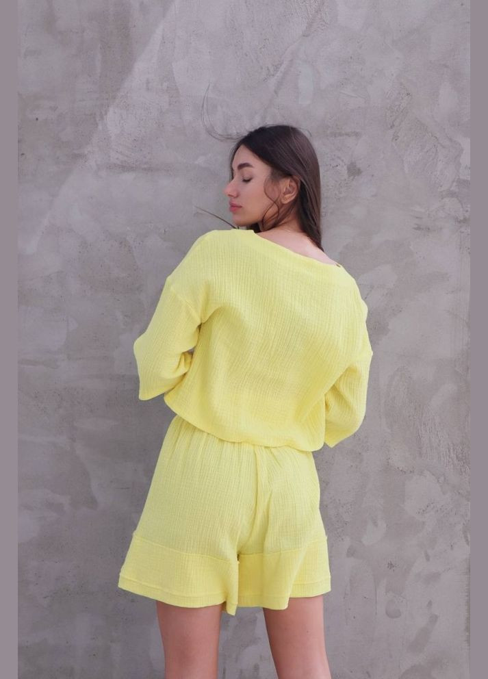 Жіночий комплект з мусліну Reload - Summer, жовтий No Brand (322701092)