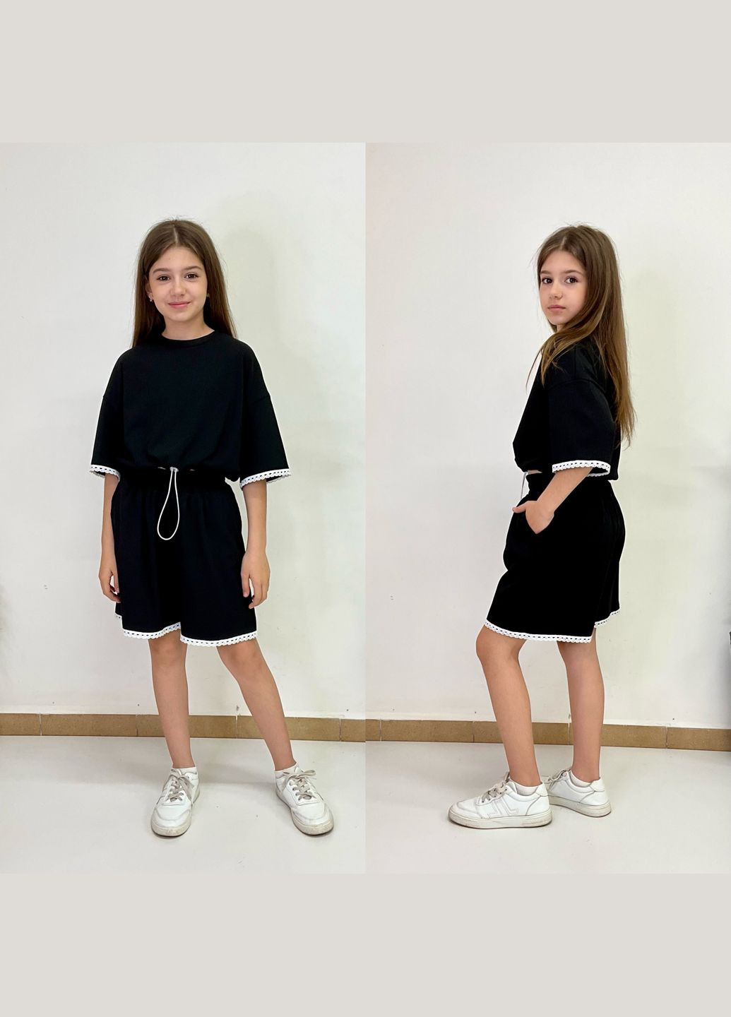 Черный летний летний костюм Україна