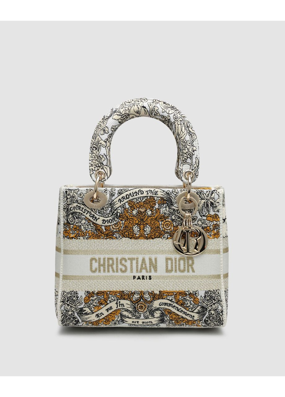 Сумка женская Medium Lady D-Lite Bag Toile de Jouy Zodiac Embroidery Brown No Brand (362680732)