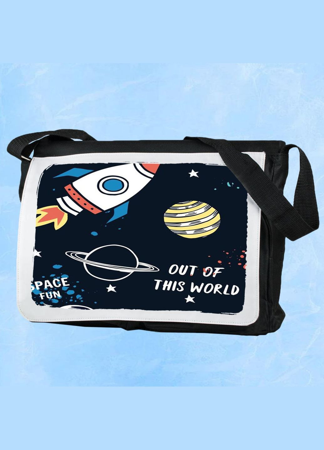 Мужская (женская) сумка через плечо для спортзала дорожная универсальная Art #113 Черный No Brand (322119733)