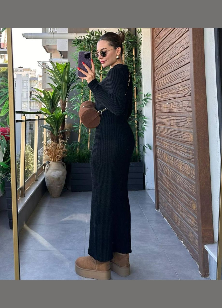 Чорна ділова, повсякденний, кежуал, джинсова, вечірня сукня жіноча No Brand однотонна