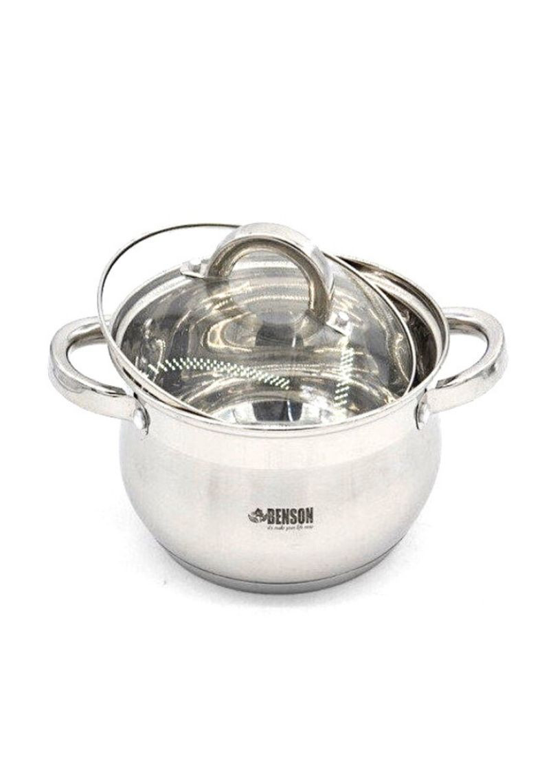 Набір каструль BN-211 Нержавіюча сталь 10 предметів 2,1л; 2,1л; 2,9л; 3,9л; 6,5л Benson (354805257)