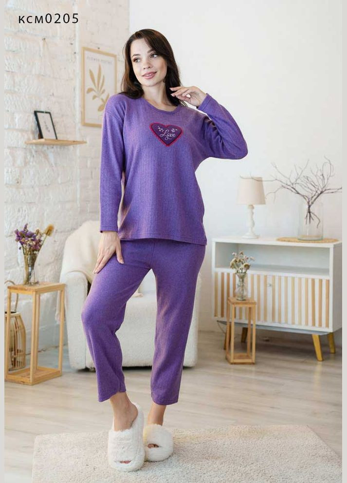 Прозора жіноча тепла м'яка піжама KSM