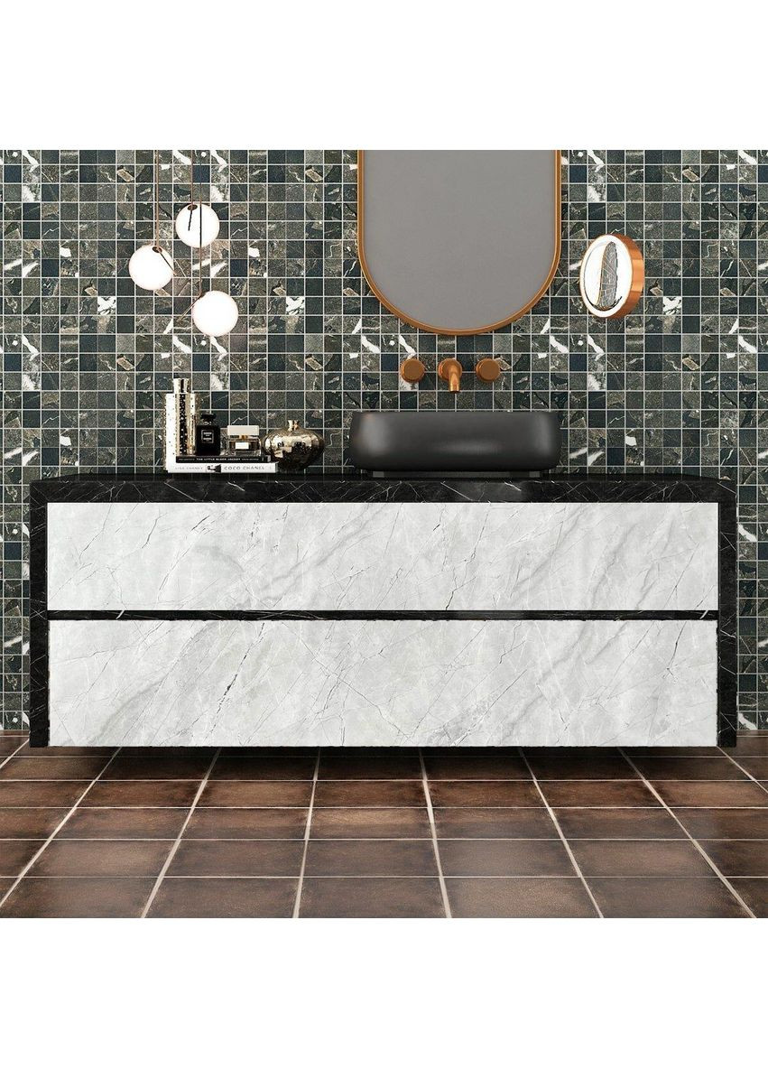 Самоклеюча плівка 0,45х10м х 0,07мм Платиновий мармур SW-00001274 love-shopping Sticker Wall (354658423)