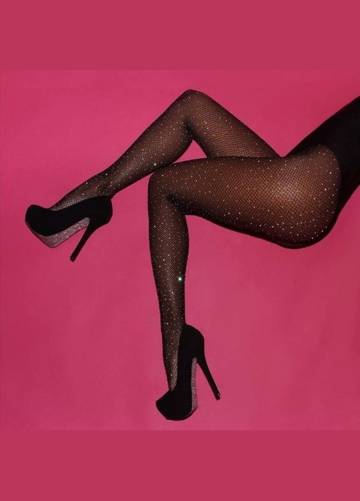 Колготки з камінцями (дрібна сітка) No Brand (351857550)