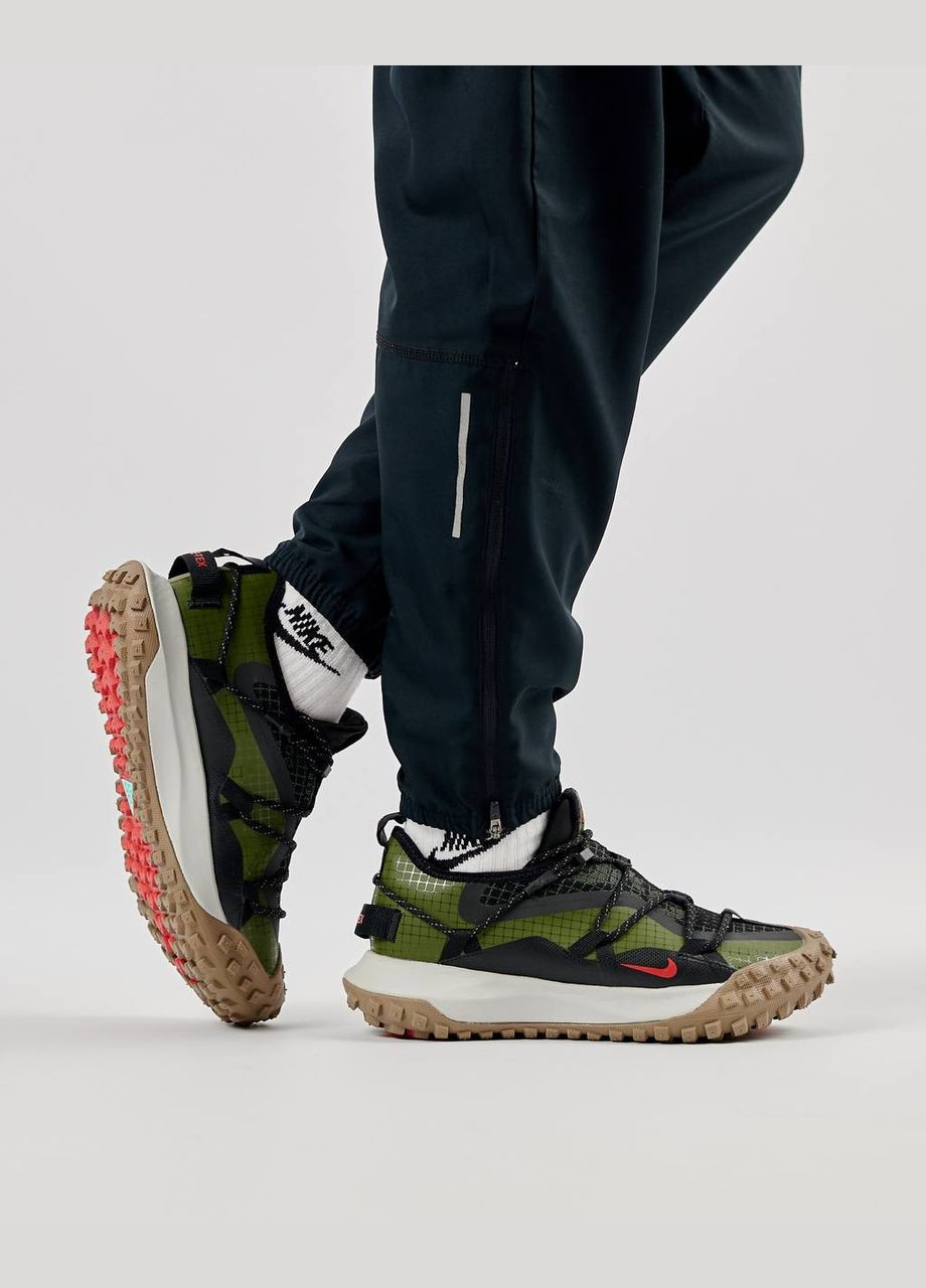 Оливковые (хаки) демисезонные кроссовки мужские, вьетнам Nike Acg Mountain Fly Low Khaki Black