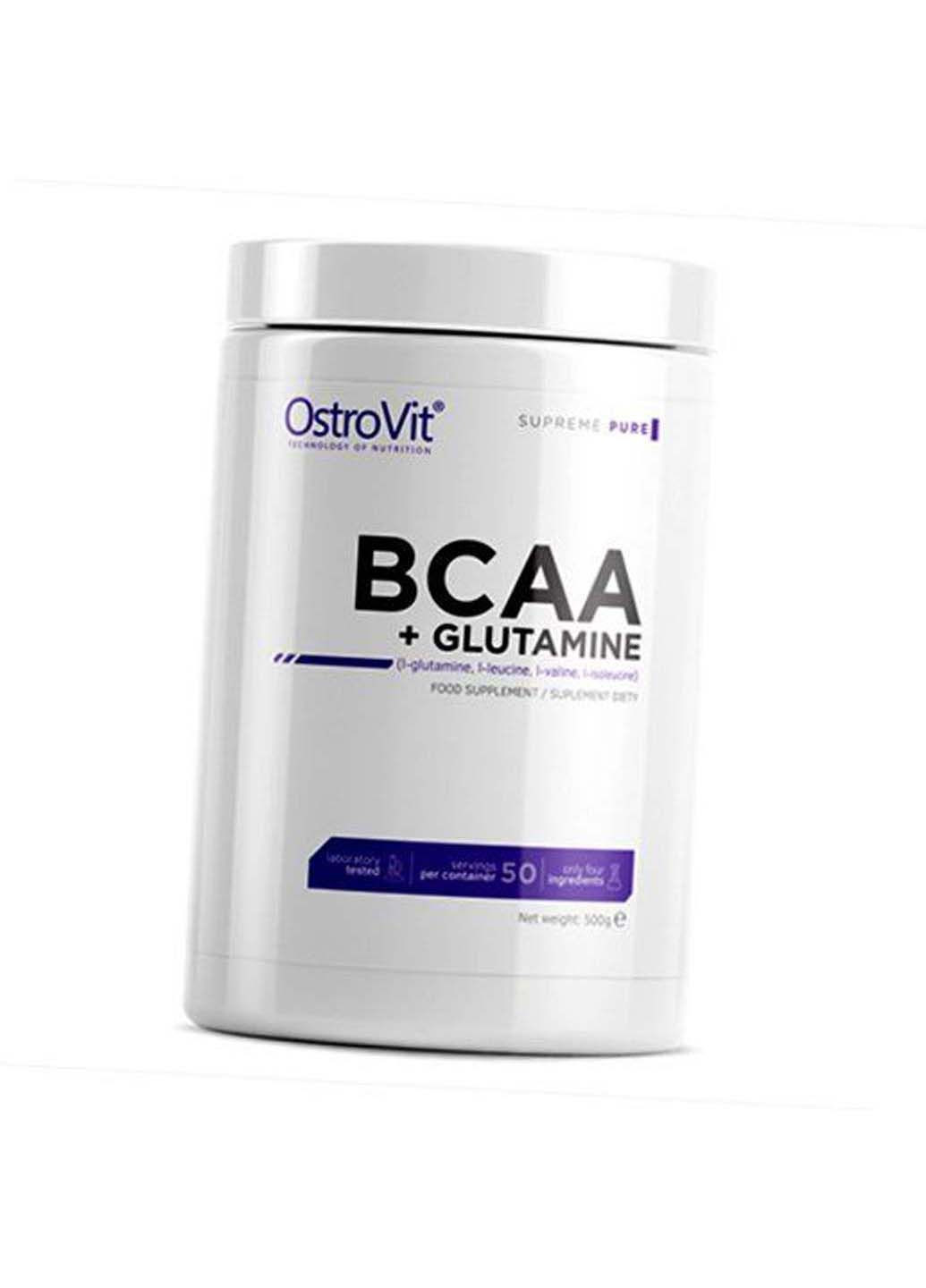 Аминокислоты ВСАА и Глютамином BCAA + glutamine 200г Клубника-ягоды Ostrovit (285794294)