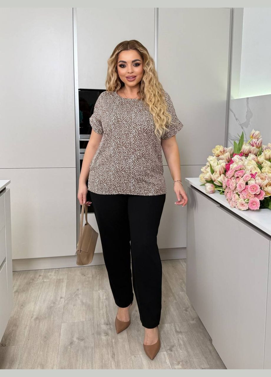 Жіночий костюм двійка блуза-футболка + брюки MonCher (342071436)