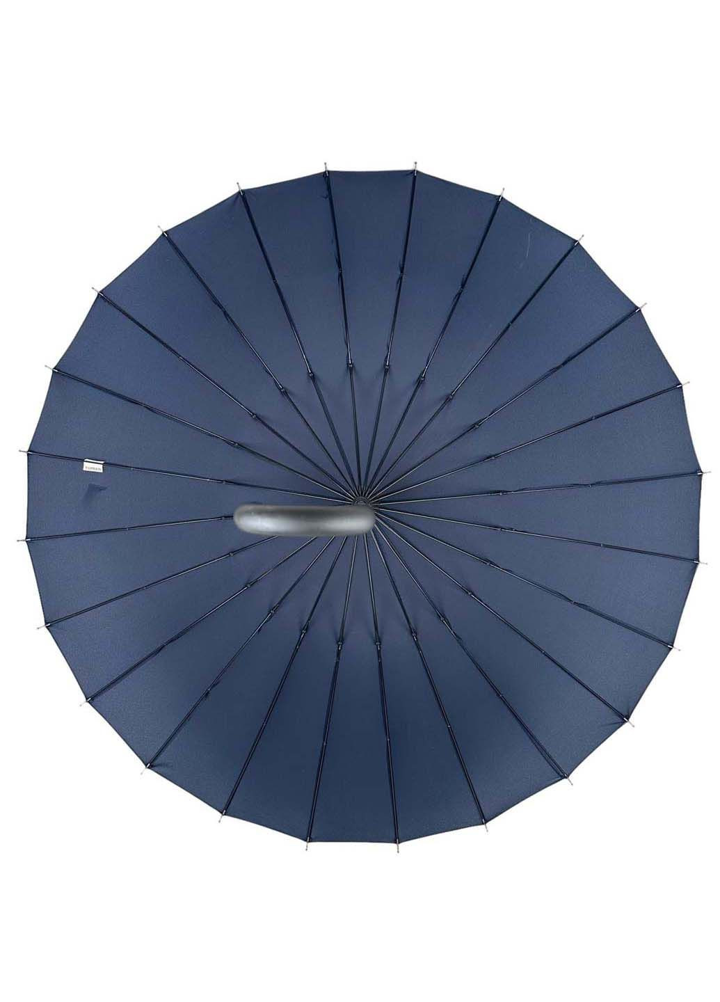 Однотонный механический зонт-трость на 24 спицы Toprain (289977544)