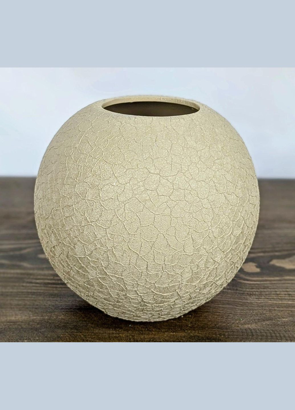 Ваза Nana Ceramics Шар шелк Капучіно16 см No Brand (323221014)